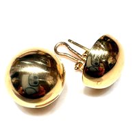 Earrings Woman Solo oro in Yellow Gold MEZZA PALLA CLIP OV